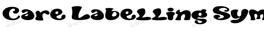 Care Labelling Symb字体转换